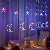 Maxbell Eid String Light Wedding Party Holidays LED Curtain Lights Colorful