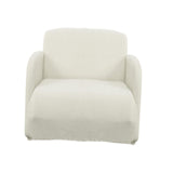 Elastic Sofa Slipcover Plain Furniture Protector Washable Lounge Cover white 1 seat