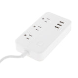 Maxbell Multi Outlets Surge Protector Power Strip ,3 USB Charging Ports,Flat Plug