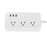 Maxbell Multi Outlets Surge Protector Power Strip ,3 USB Charging Ports,Flat Plug