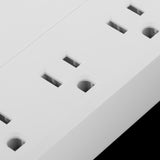 Maxbell Multi Outlets Surge Protector Power Strip ,3 USB Charging Ports,Flat Plug