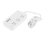 Maxbell Multi Outlets Surge Protector Power Strip ,3 USB Charging Ports,Flat Plug
