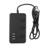 Maxbell US Plug Electrical Socket Extension Power Strip 3.5A 3 USB Charger Adapter