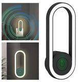 Maxbell LED Circle Night Light Smart Dusk To Dawn Office Kitchen Bathrooms Kids Room black