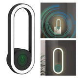 Maxbell LED Circle Night Light Smart Dusk To Dawn Office Kitchen Bathrooms Kids Room black