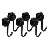 Maxbell 6 Pack Strong Magnetic Hooks 28Lbs Rare Earth With Hook For Refrigerator