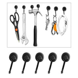 Maxbell 6 Pack Strong Magnetic Hooks 28Lbs Rare Earth With Hook For Refrigerator
