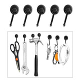 Maxbell 6 Pack Strong Magnetic Hooks 28Lbs Rare Earth With Hook For Refrigerator