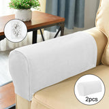 Sofa Armrest Covers Arm Covers Chairs Couch Armchair Slipcovers with Pins white