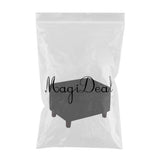 Maxbell Footrest Slipcover Stretch Velvet Dustproof Accessories Living Room Flexible Black