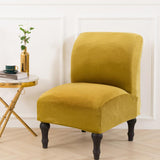 Velvet Stretchy Chair Slipcover Cover Decor for Home Hotel Brown
