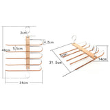Maxbell 5-in-1 Pants Trousers Rack Shelves Multi-functional For Wardrobe Hangers