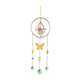 Maxbell Geometric Clear Crystal Suncatcher Prisms Garden Window Decor Ornaments