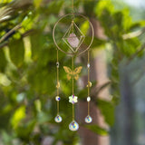 Maxbell Geometric Clear Crystal Suncatcher Prisms Garden Window Decor Ornaments