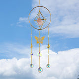 Maxbell Geometric Clear Crystal Suncatcher Prisms Garden Window Decor Ornaments