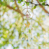 Maxbell Geometric Clear Crystal Suncatcher Prisms Garden Window Decor Ornaments