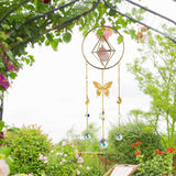 Maxbell Geometric Clear Crystal Suncatcher Prisms Garden Window Decor Ornaments