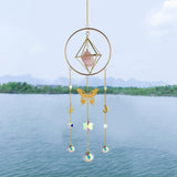 Maxbell Geometric Clear Crystal Suncatcher Prisms Garden Window Decor Ornaments