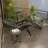 Replacement Fabric for Folding Sling Chairs Zero Gravity Chair Outdoor Lawn black flower print