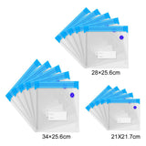 Maxbell 5Pieces Reusable Vacuum Food Storage Bags Packaging Food Vacuum Sealer Bag L