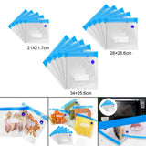 Maxbell 5Pieces Reusable Vacuum Food Storage Bags Packaging Food Vacuum Sealer Bag L