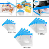 Maxbell 5Pieces Reusable Vacuum Food Storage Bags Packaging Food Vacuum Sealer Bag L