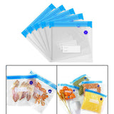 Maxbell 5Pieces Reusable Vacuum Food Storage Bags Packaging Food Vacuum Sealer Bag L
