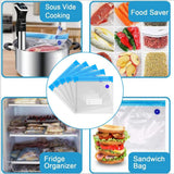 Maxbell 5Pieces Reusable Vacuum Food Storage Bags Packaging Food Vacuum Sealer Bag L