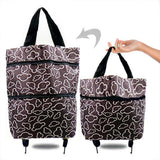 Maxbell Shopping Cart Trolley Rolling Storage With Wheels Bag Tidy Grocery Bags