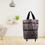 Maxbell Shopping Cart Trolley Rolling Storage With Wheels Bag Tidy Grocery Bags