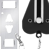Maxbell Anti-theft Security Portable Door Lock for Safety Personal No Drill Room black