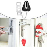 Maxbell Anti-theft Security Portable Door Lock for Safety Personal No Drill Room black