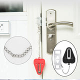 Maxbell Anti-theft Security Portable Door Lock for Safety Personal No Drill Room black