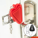 Maxbell Anti-theft Security Portable Door Lock for Safety Personal No Drill Room black