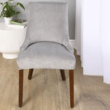 Stretch Wingback Chair Cover Slipcover Reusable Arm Chair Cover Light Gray