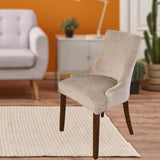 Stretch Wingback Chair Cover Slipcover Reusable Arm Chair Cover Light Coffee