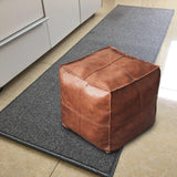 Boho Moroccan Pouf Cover Footstool Storage Ottoman Room Decor Living Room square brown