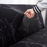 Stretch Sofa Slipcover Fitted Polyester Spandex Washable Armless Sofa Cover B