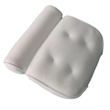 Premium Bath Pillow Headrest Neck Back Support SPA Cushion 4 Suction Cups