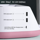 Maxbell Makeup Storage Holder Phone Charging Station Stationery Organizer Pink