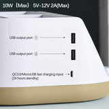 Maxbell Makeup Storage Holder Phone Charging Station Stationery Organizer Khaki