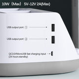 Maxbell Makeup Storage Holder Phone Charging Station Stationery Organizer Gray
