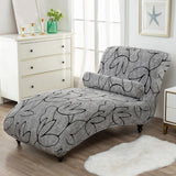 Spandex Chaise Lounge Cover Bedroom Soft Jacquard Fabric Machine Washable A