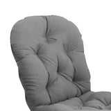 Textured Rattan Wicker Swivel Rocker Chair Cushion Seat Cushions Light gray