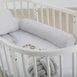 Multifunction Long Strip Pillow Antifall Cushion Bed Circumference for Home Grey