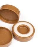 8pcs Non-Skid Furniture Caster Cups Coasters Desk Riser Sofa Risers for Bed brown