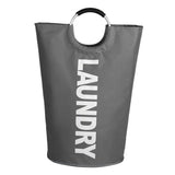 Maxbell Large Laundry Basket 115L Waterproof Laundry Bin for Bedroom Closet College dark gray