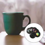 Maxbell Retro Vinyl Coaster Cup Mat Record Pad Insulation Non Slip Drink Holder Set of 6