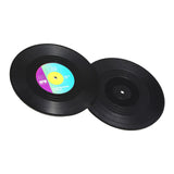 Maxbell Retro Vinyl Coaster Cup Mat Record Pad Insulation Non Slip Drink Holder Set of 2