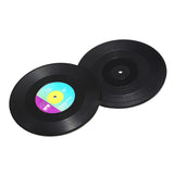 Maxbell Retro Vinyl Coaster Cup Mat Record Pad Insulation Non Slip Drink Holder Set of 2